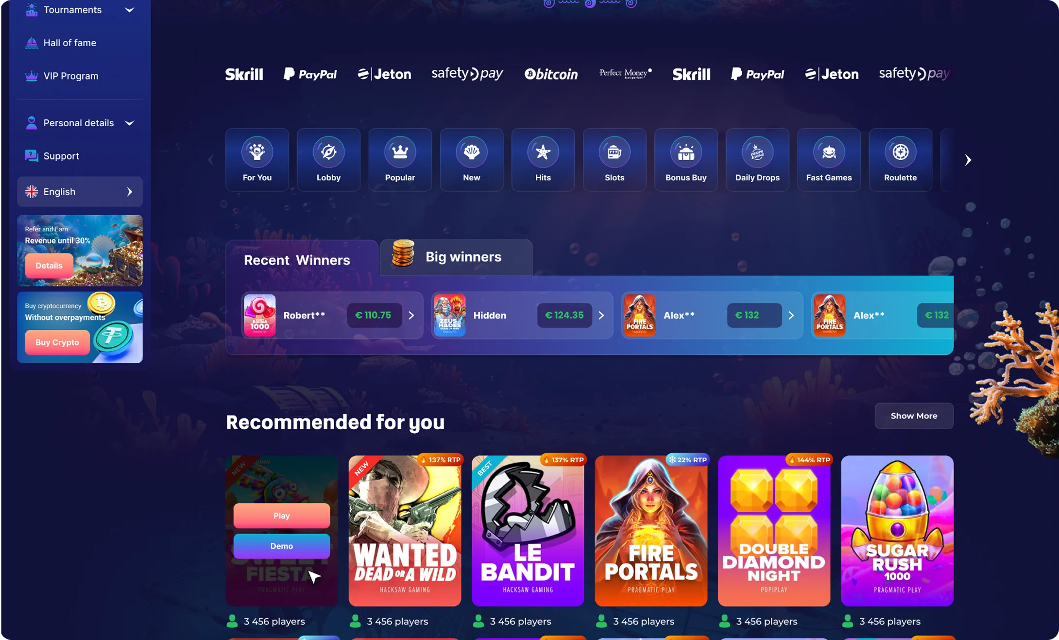 Triton Slots Játékok Nagy Választéka